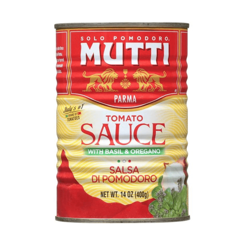 Mutti Tomato Sauce With Basil and Oregano, 14 oz
