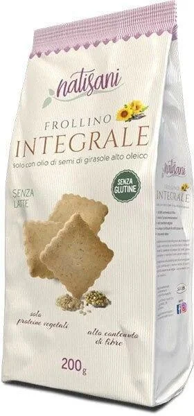 Natisani Gluten Free Frollini Integrali Wholemeal Shortbread, 7 oz