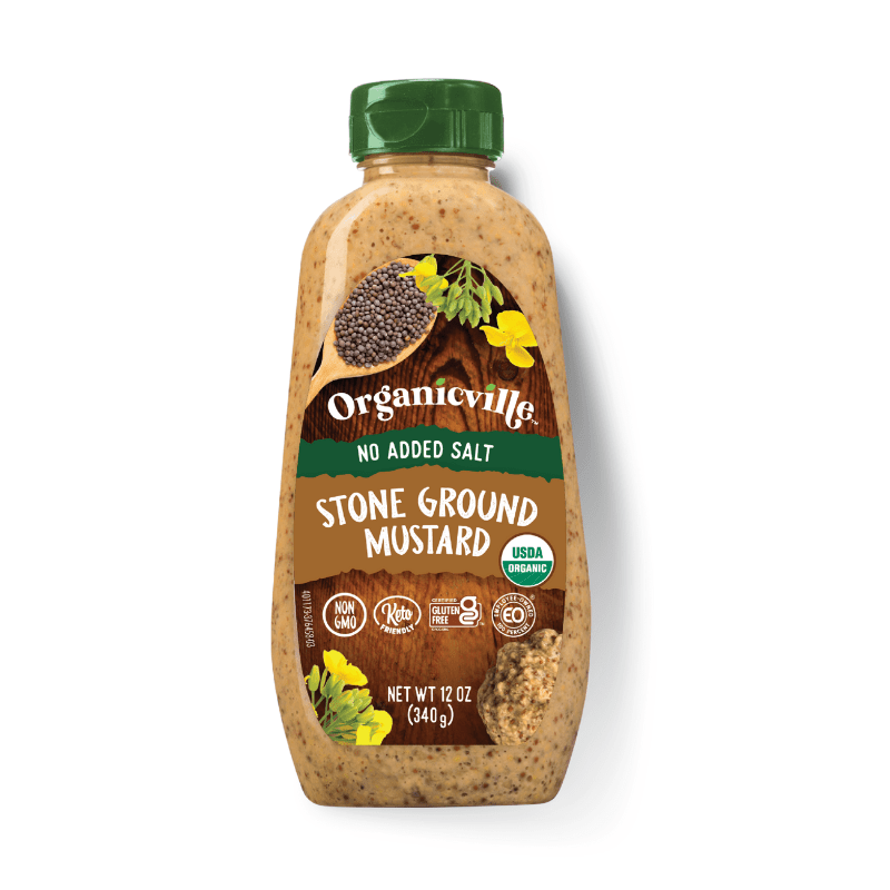 OrganicVille Salt-Free Stone Ground Mustard , 12 oz