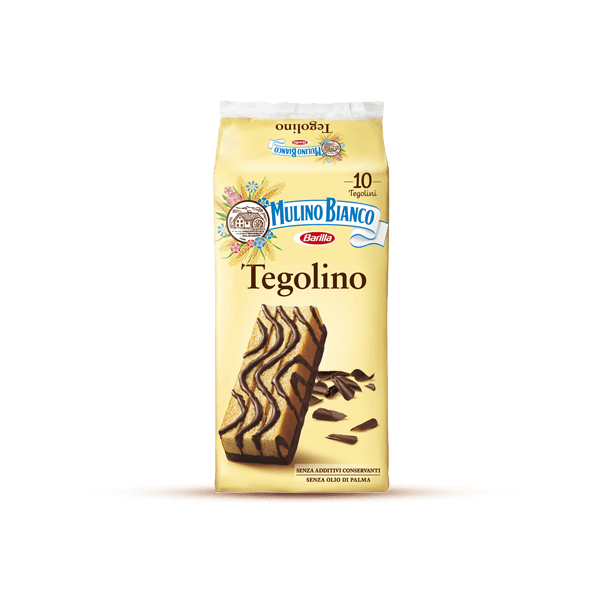 Mulino Bianco Tegolino Chocolate Snack Cakes – 10 Pack – 12.35 oz (350g)