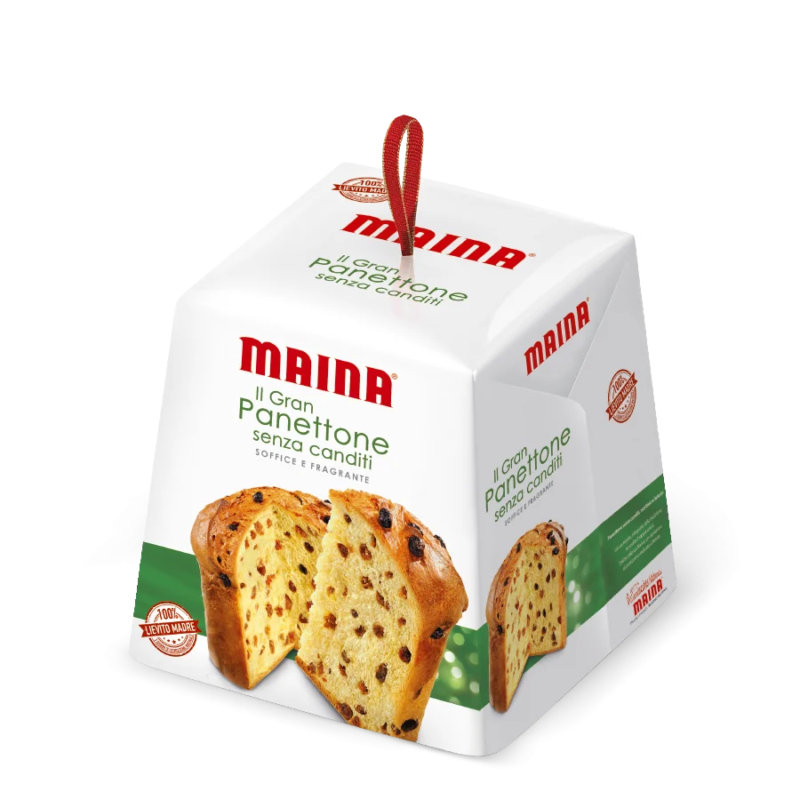 Maina il Panettone Senza Canditi, Only with Sultana Raisins, 26.45 oz | 750g