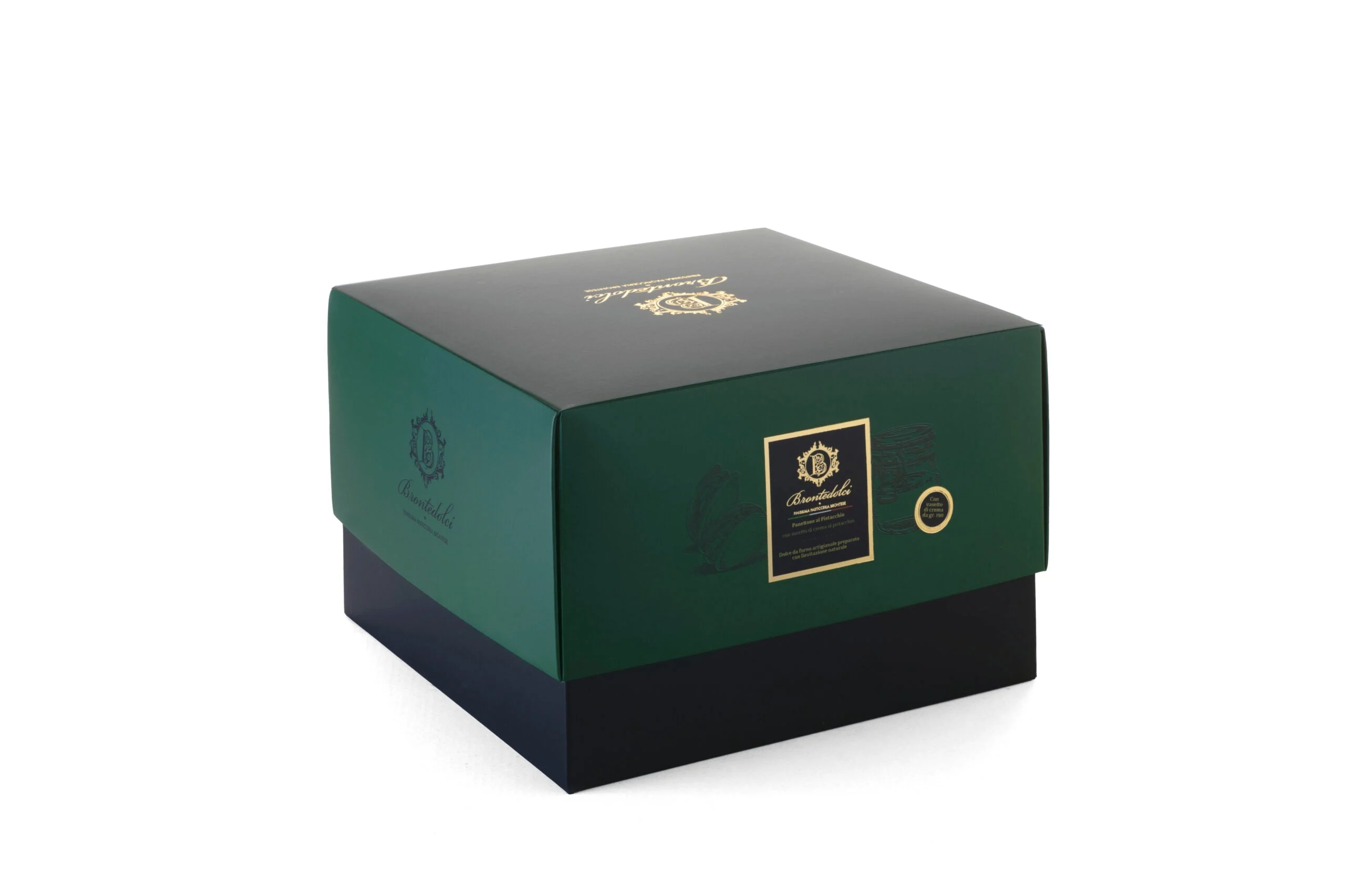 Brontedolci Pistachio Panettone with a Jar Pistachio Cream, 35.3 oz | 1 kg