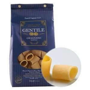 Pastificio Gentile Mezzi Paccheri Rigate Pasta, 1.1 lbs