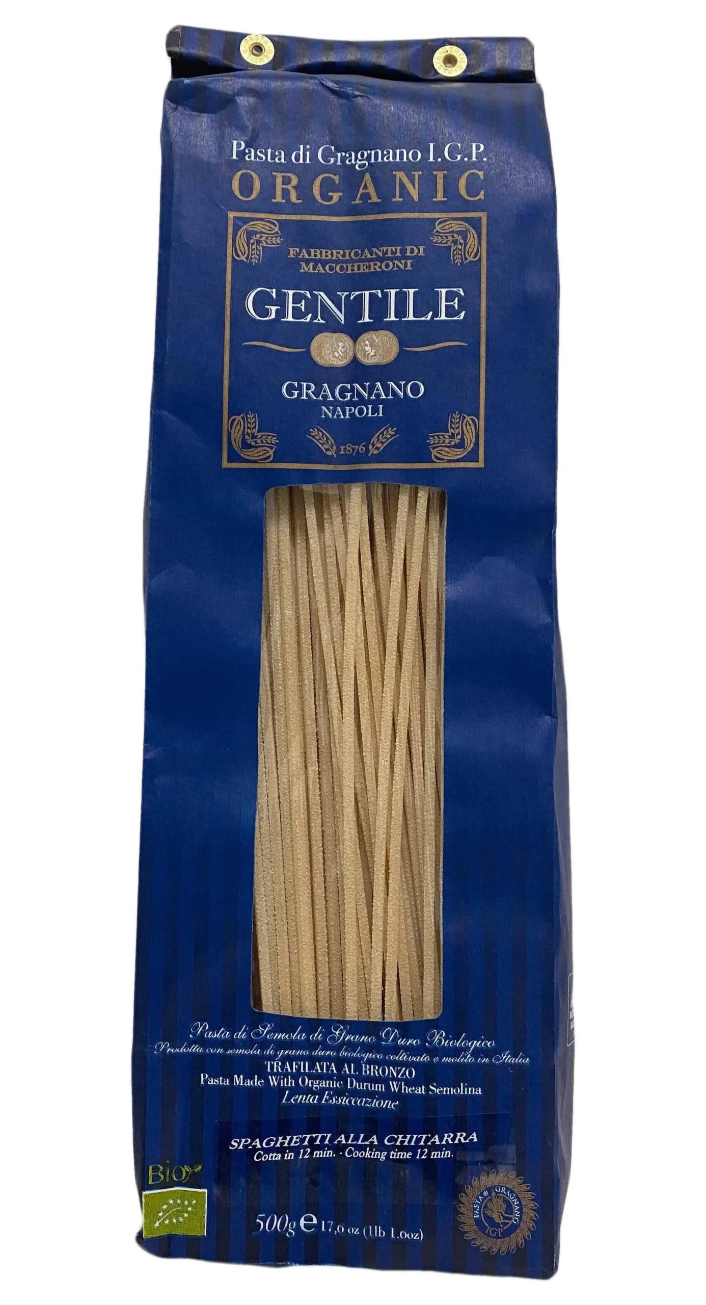 Pastificio Gentile Organic Spaghetti alla Chitarra Pasta, 17.6 oz