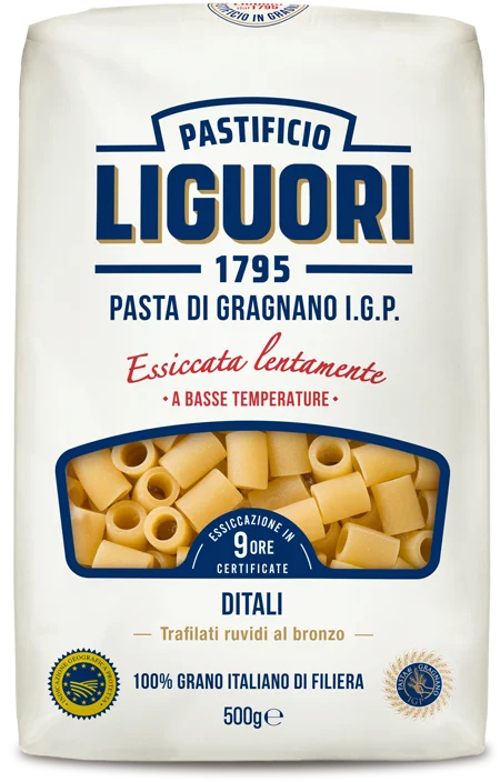 Liguori Ditali Pasta di Gragnano I.G.P., 1 lb | 453g