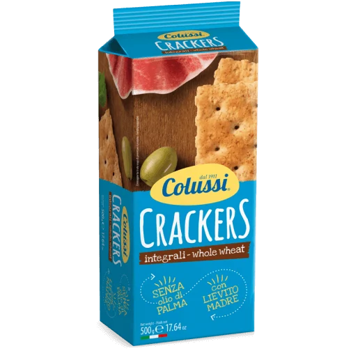 Colussi Crackers Whole Wheat, 500g