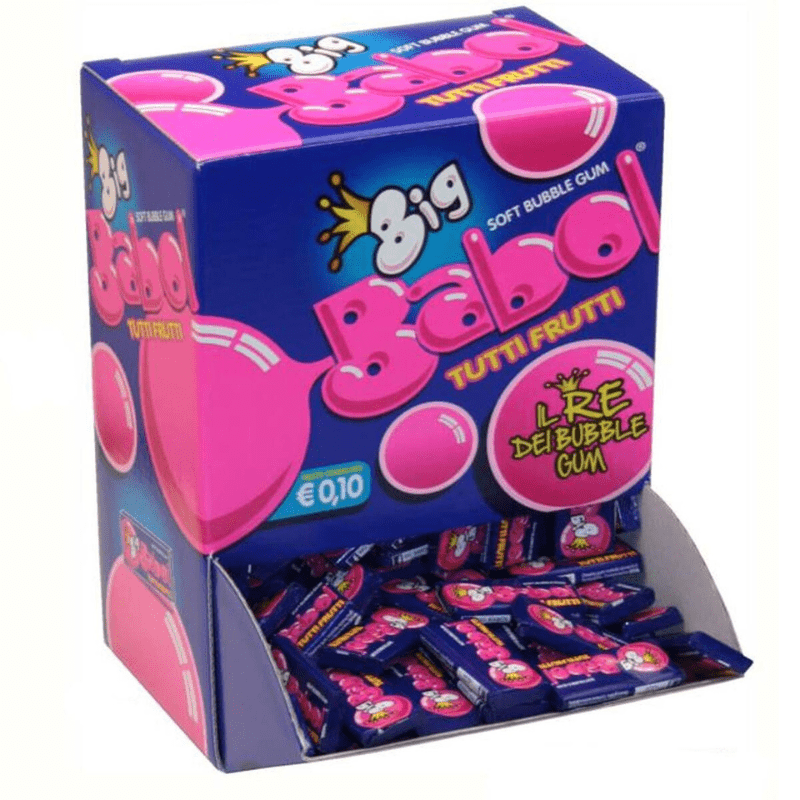 Big Babol Gluten-Free Fruit Flavored Soft Chewing Gum, 200 Pack
