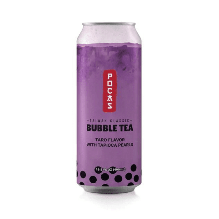 Pocas Taro Bubble Tea, 16.5 oz
