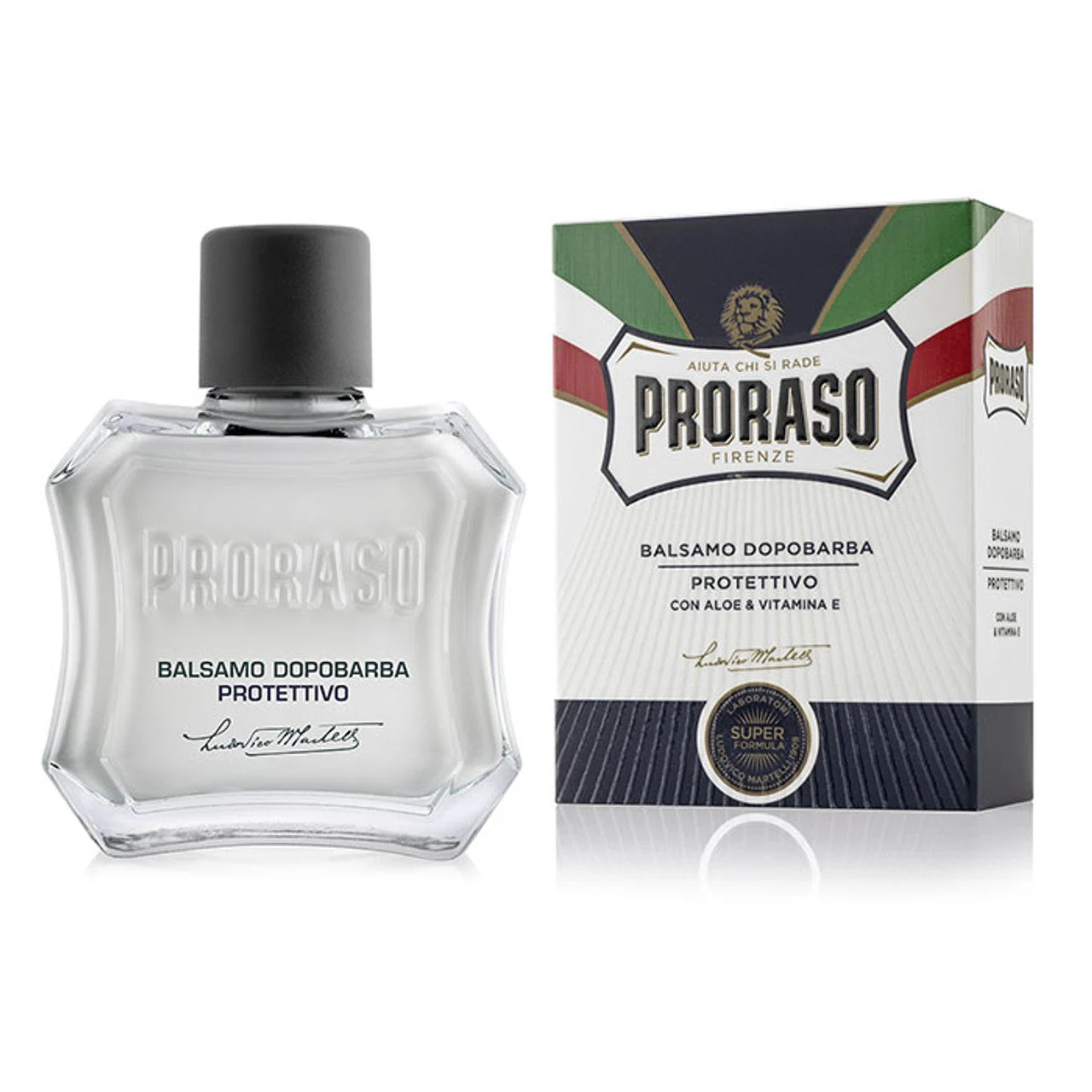 Proraso Aftershave Balm, Protective, with Aloe and Vitamin E, 3.4 oz