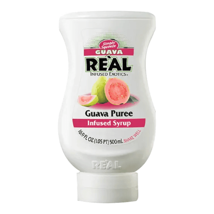 [Best Before: 07/31/2026] Reàl Guava Puree Infused Syrup, 16.9 oz