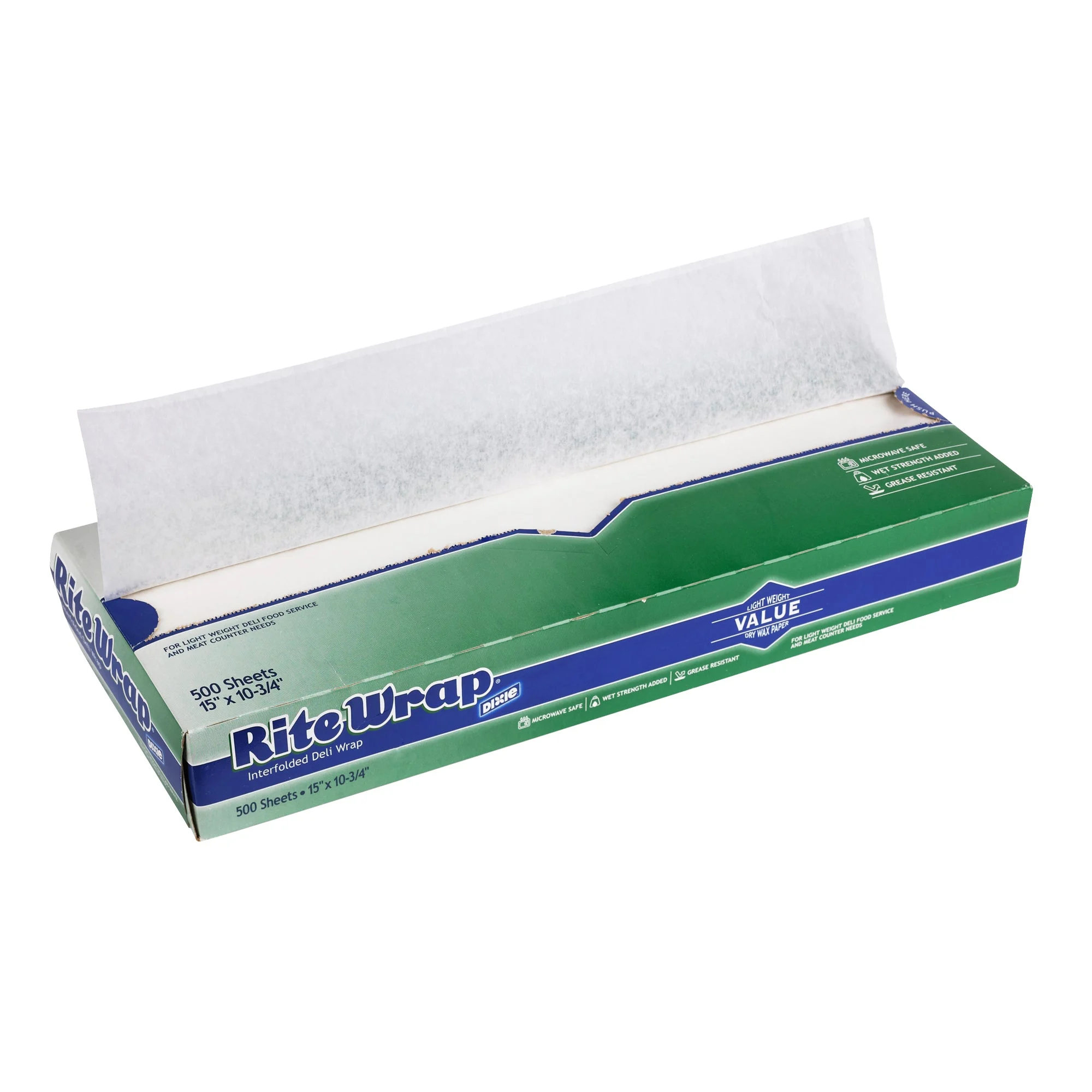 Dixie(R) Rite-Wrap(R) Dry Wax Light-Weight Deli Paper By Gp Pro (Georgia-Pacific) 15 X 10.75 White