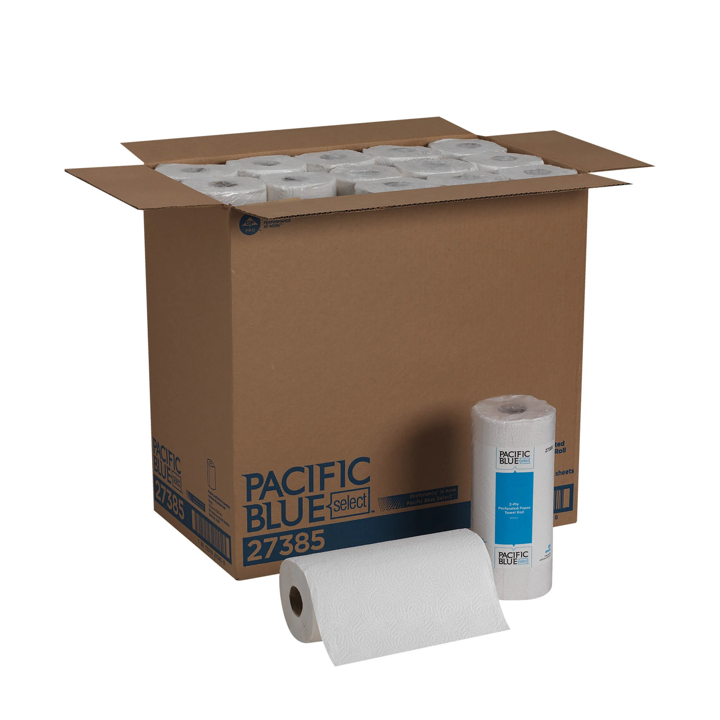 Pacific Blue Select(R) 2-Ply Perforated Paper Towel Roll (Previously Preference(R)) White 30 Rolls
