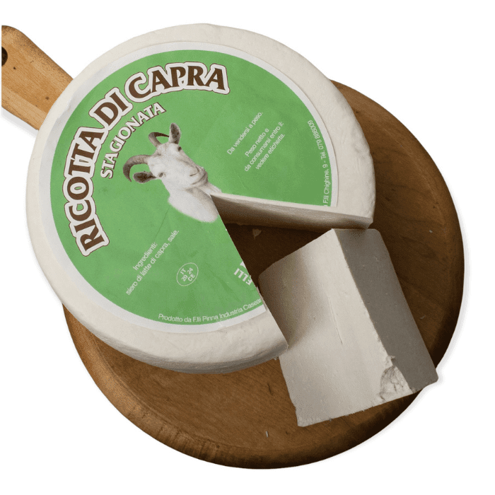 Ricotta di Capra Goat's Milk Ricotta Salata Cheese, 7 lb.