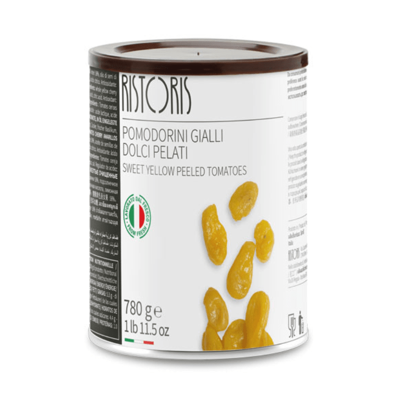 Ristoris Sweet Yellow Peeled Tomatoes, 780g