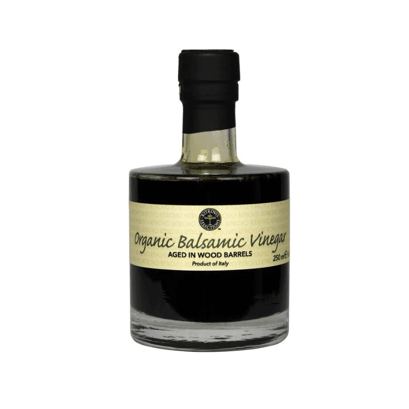 Ritrovo Selections Organic Balsamic Vinegar, 8.5 oz (250ml) Short Bottle