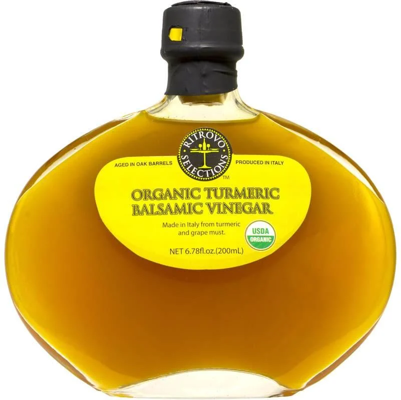 Ritrovo Selections Organic Turmeric Balsamic Vinegar, 6.78 oz (200ml)
