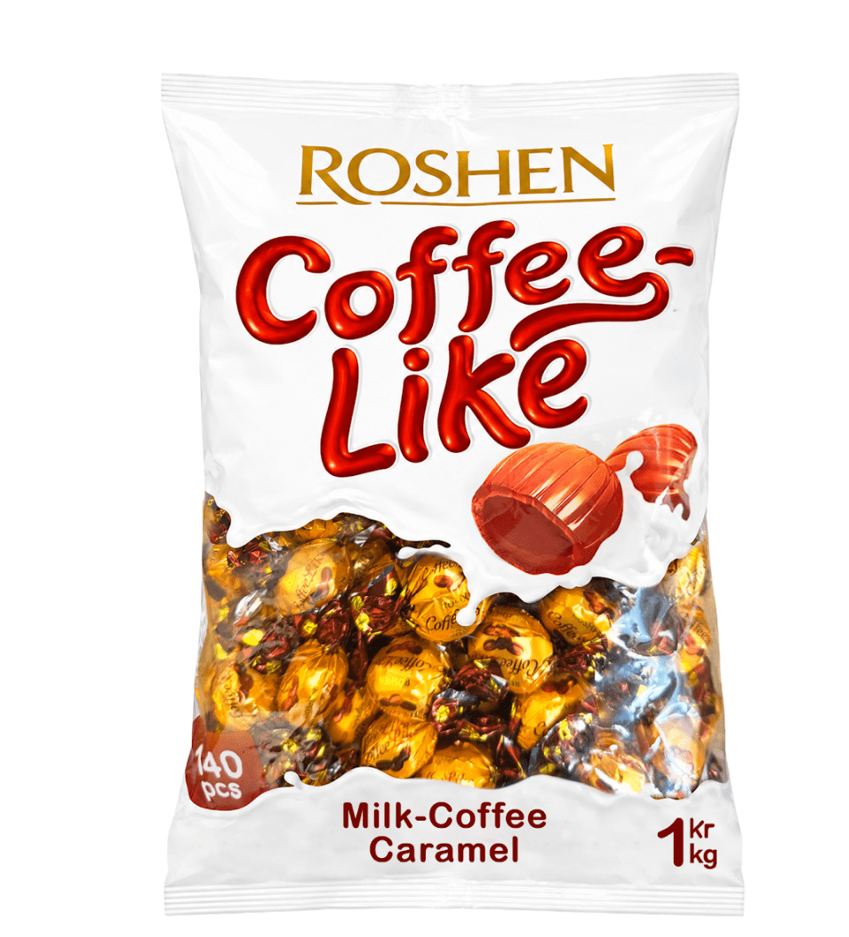 Roshen Caramel Candy Coffee Like, 2.2 Lb