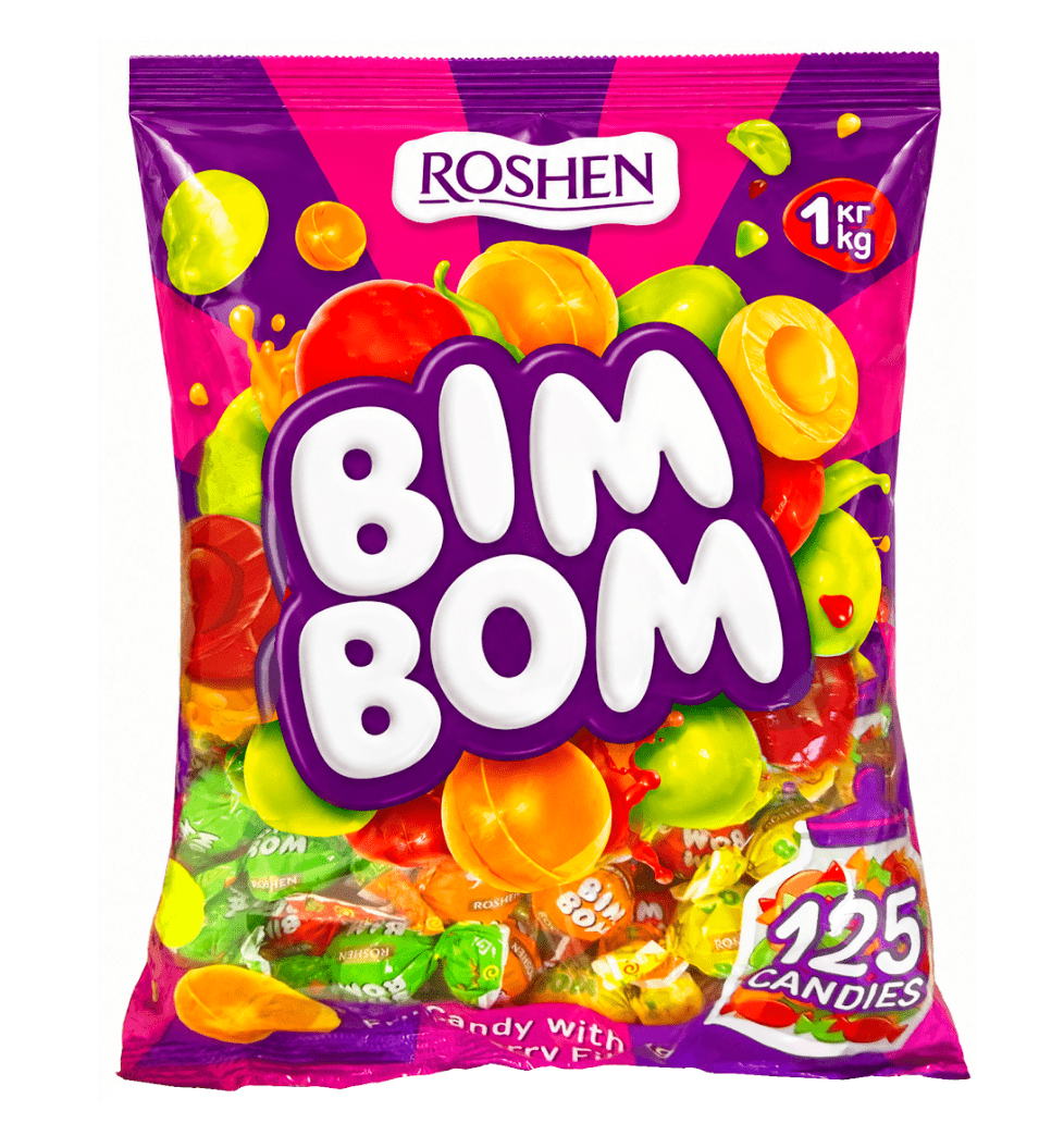 Roshen Hard Candy Bim Bom, 2.2 Lb