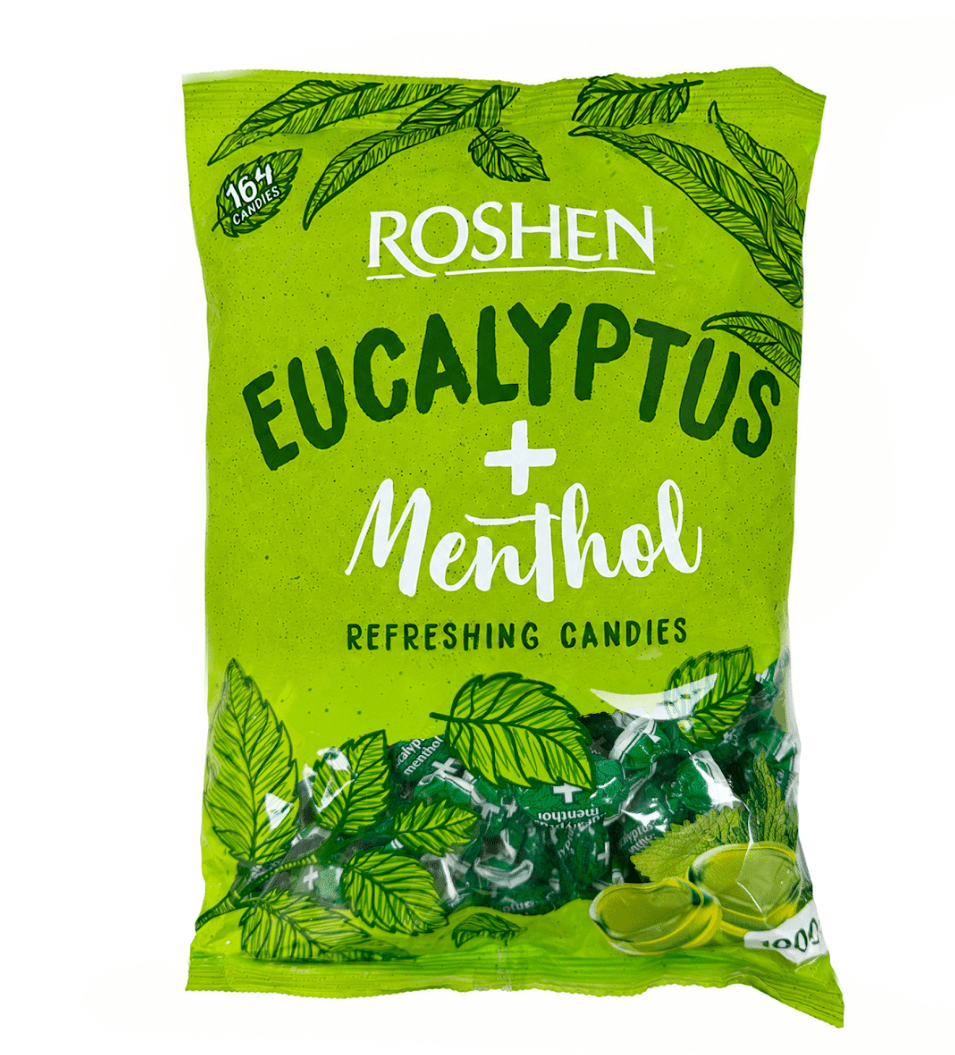 Roshen Hard Candy Eucalyptus Menthol, 2.2 Lb