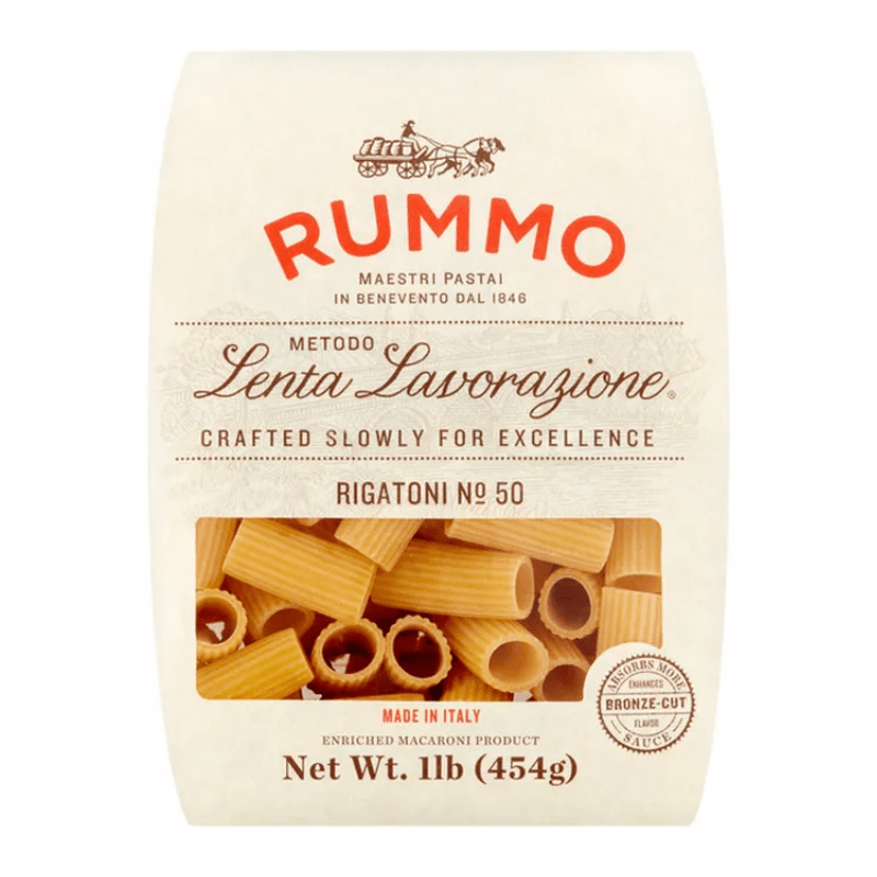 Rummo No.50 Rigatoni Pasta, 1 lb. (454 grams)