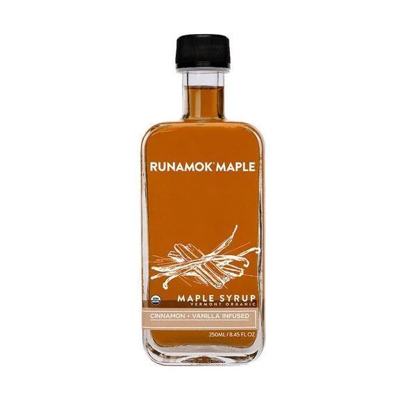 Runamok Maple Organic Cinnamon and Vanilla Infused Maple Syrup, 8.45 oz