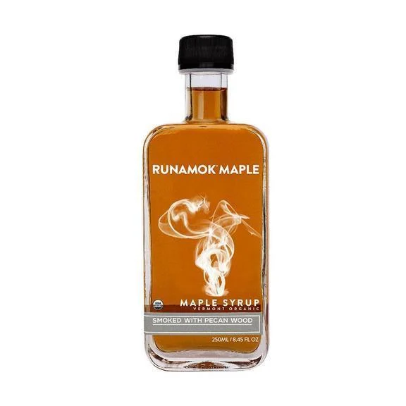 Runamok Maple Organic Smoked with Pecan Wood Maple Syrup, 8.45 oz
