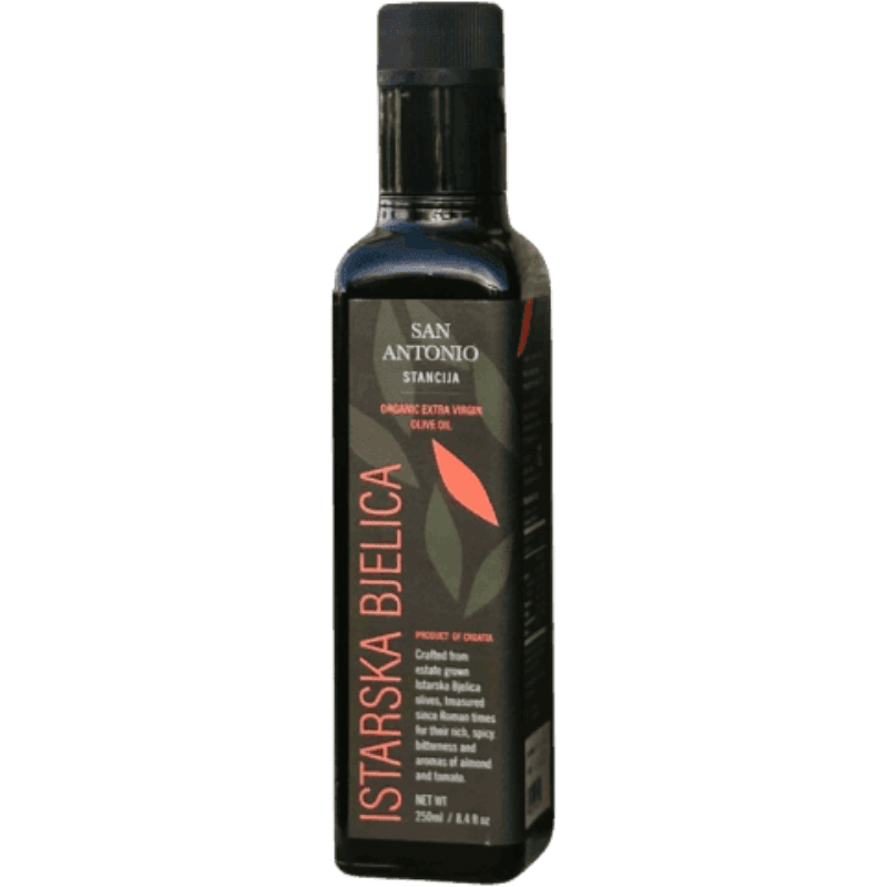 San Antonio Istarska Bjelica Organic Extra Virgin Olive Oil, 250mL