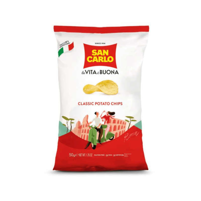 San Carlo Classic Italian Potato Chips, 1.76 oz | 50g
