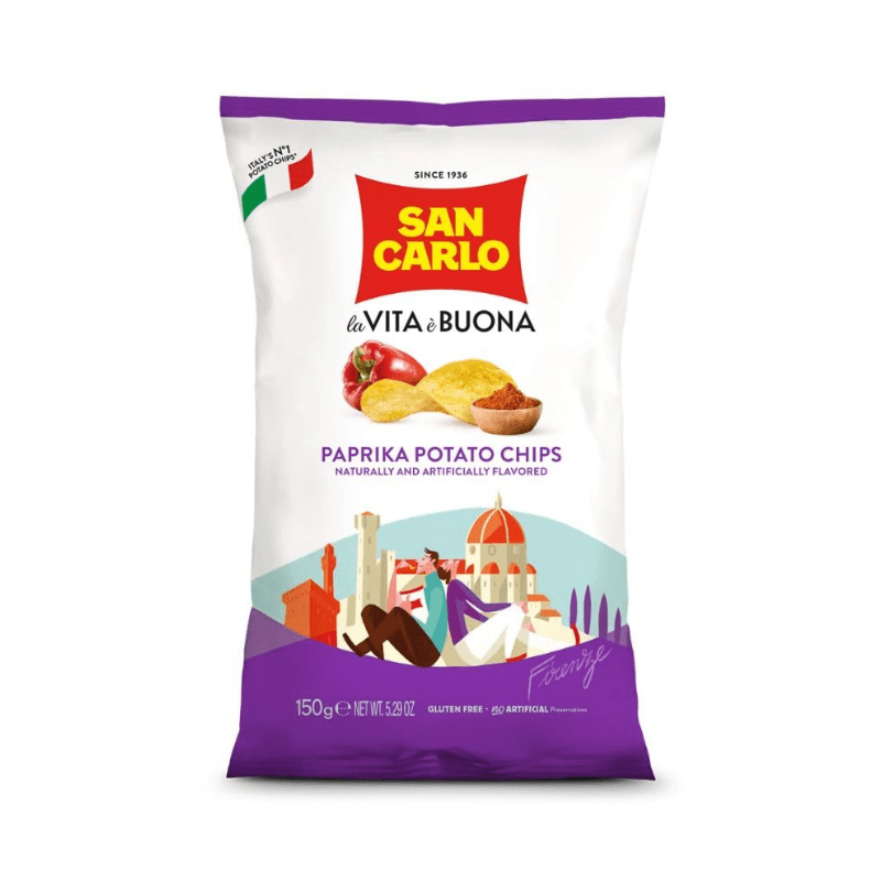 San Carlo Paprika Potato Chips, 5.29 oz