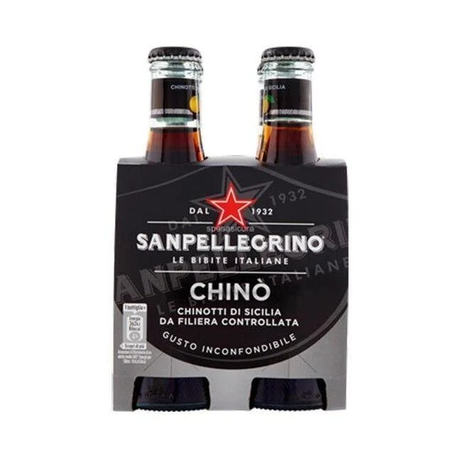 San Pellegrino Chinotto Italian Sparkling Citrus, 6.75 oz (4 Pack)