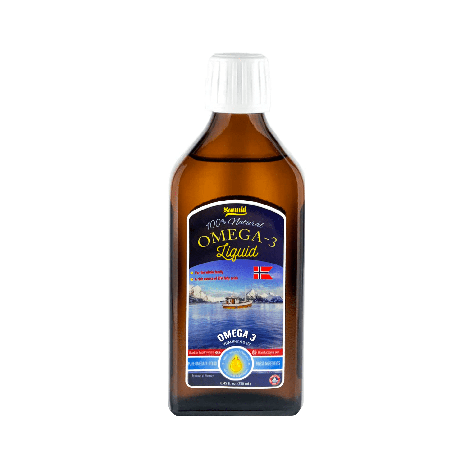 [Best Before: 11/30/2026] Sanniti 100% Natural Liquid Omega-3, 8.45 oz