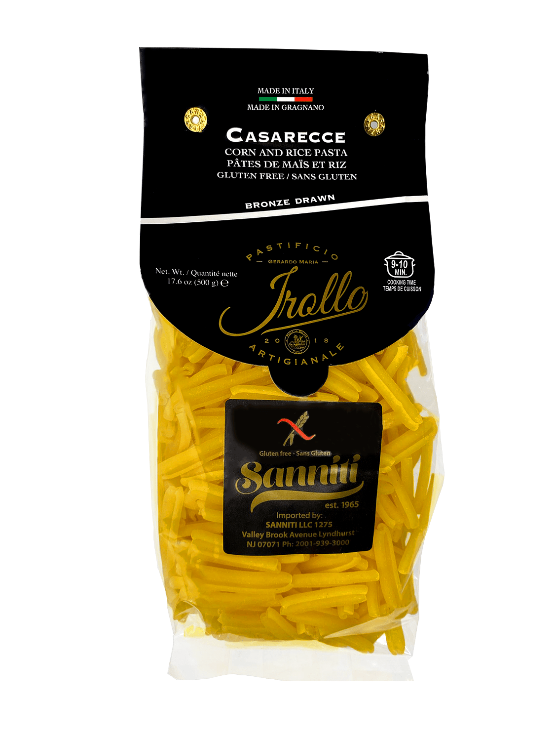 Sanniti by Irollo Gluten Free Casarecce, 17.6 oz