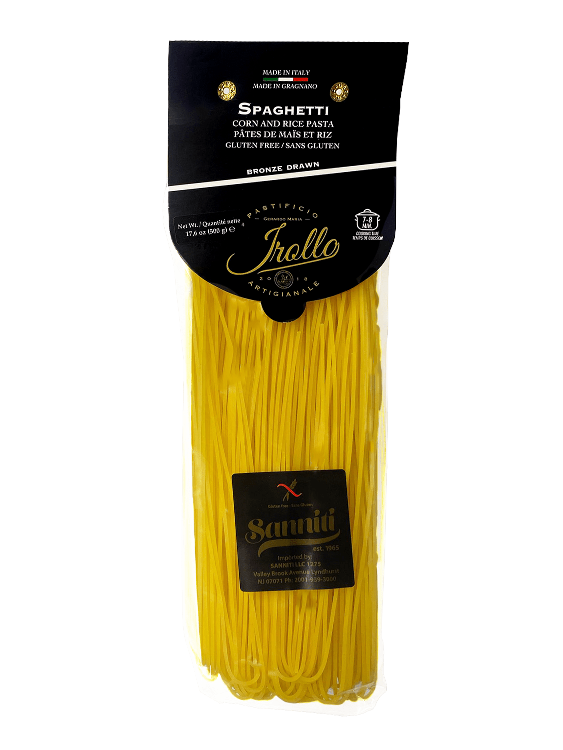 Sanniti by Irollo Gluten Free Spaghetti, 17.6 oz