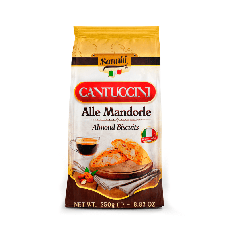 Sanniti Cantuccini Almonds Biscuits, 8.8 oz
