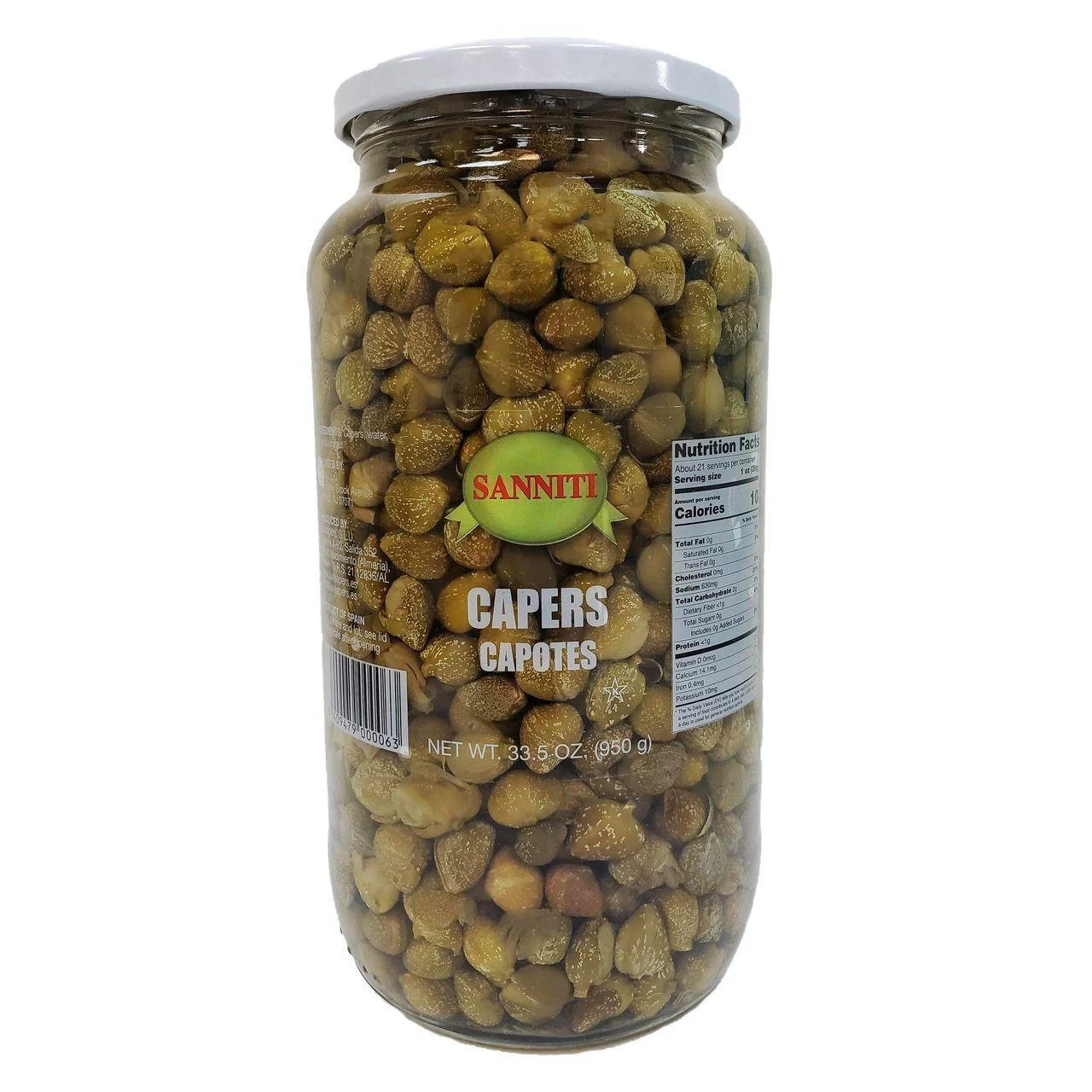 Capers Capotes in Vinegar and Salt Brine, 33.5 oz