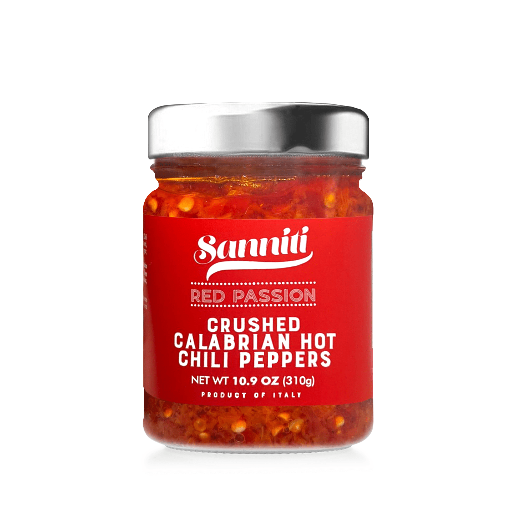 Sanniti Red Passion Crushed Calabrian Hot Chili Peppers, 10.9 oz