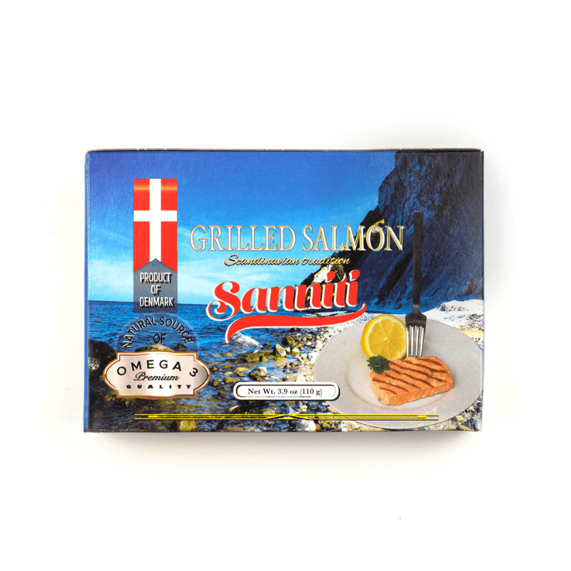 Sanniti Grilled Salmon Tins, 3.9 oz (110 g)