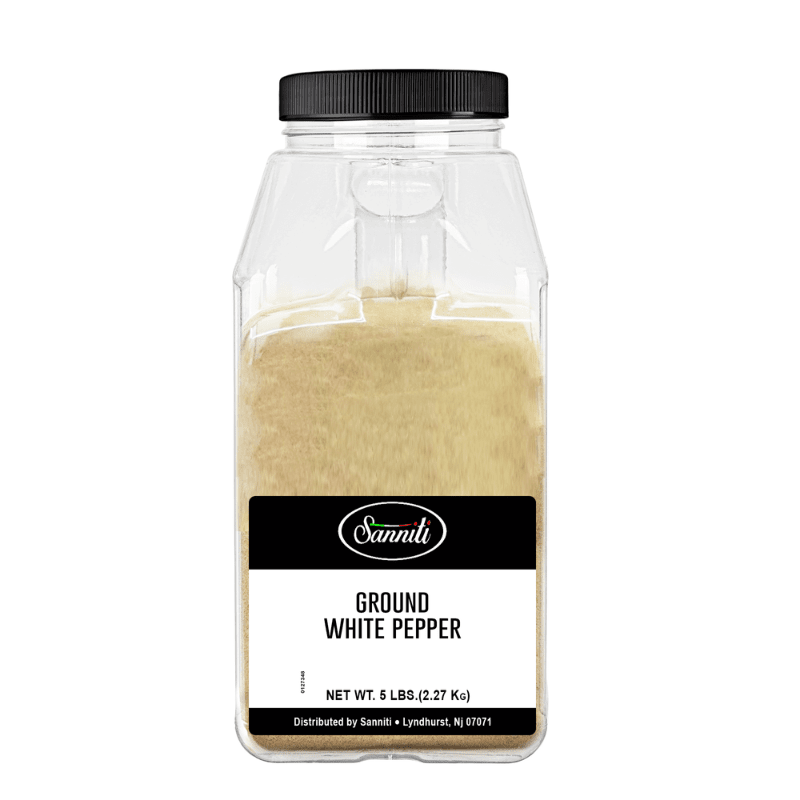 Sanniti Ground White Pepper, 5 lbs