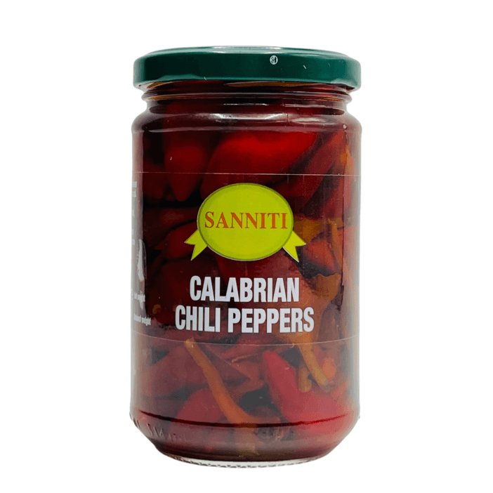 Sanniti Italian Calabrian Hot Long Chili Peppers, 10 oz