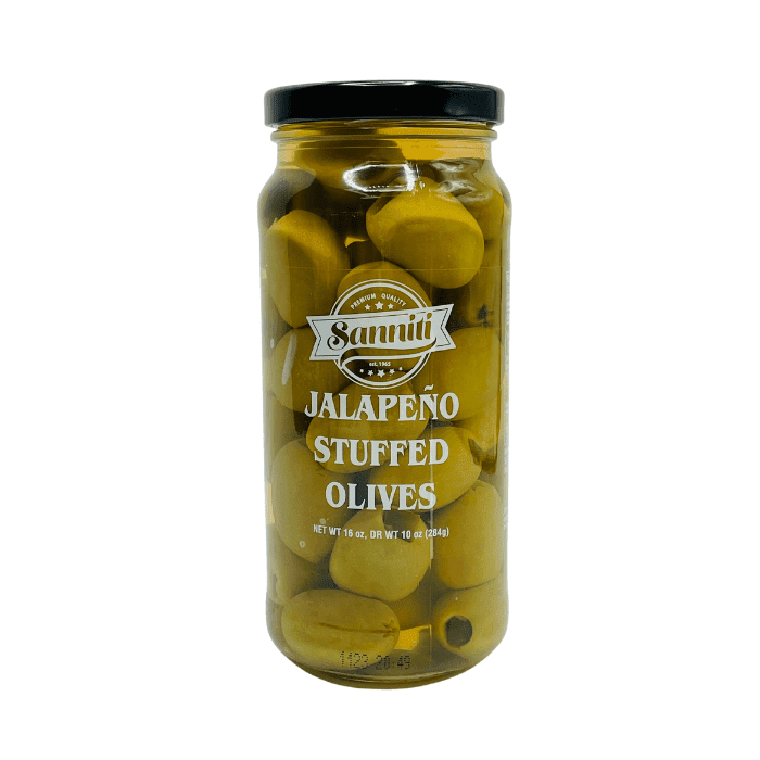 Sanniti Jalapeno Stuffed Olives, 16 oz