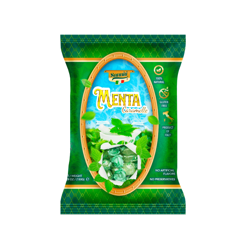 Sanniti Menta Caramelle, 5.29 oz