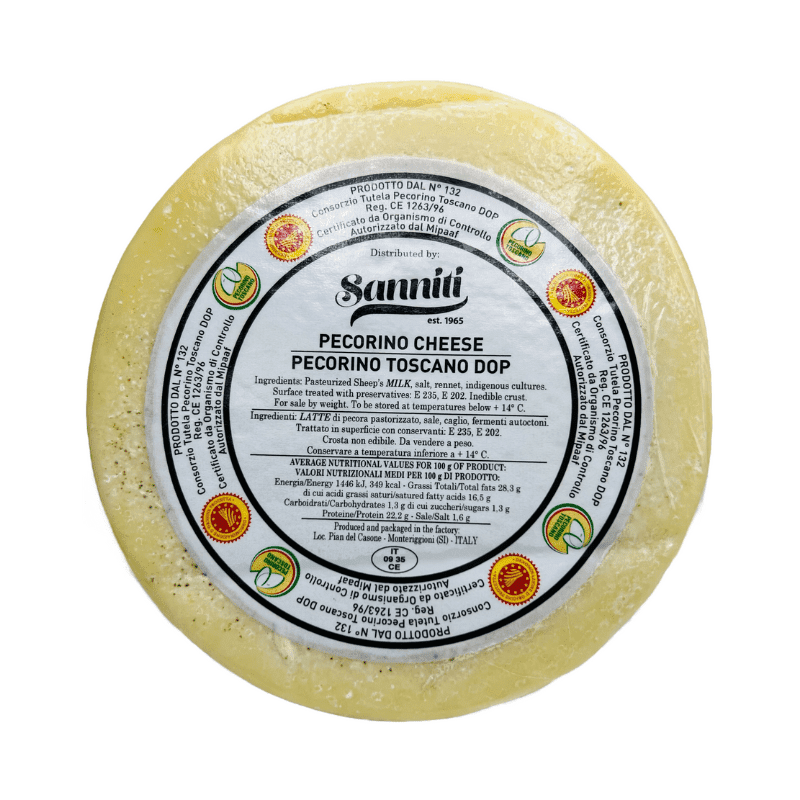 Pecorino Toscano DOP 2 Month Aged , 3 Lbs