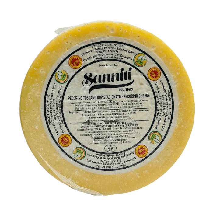 Pecorino Toscano DOP 4 Month aged , 4 Lbs