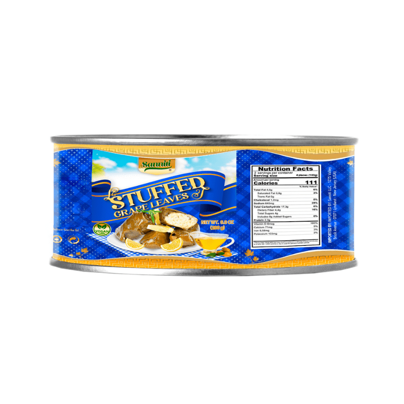 Sanniti Stuffed Grape Leaves Tin, 9.8 oz