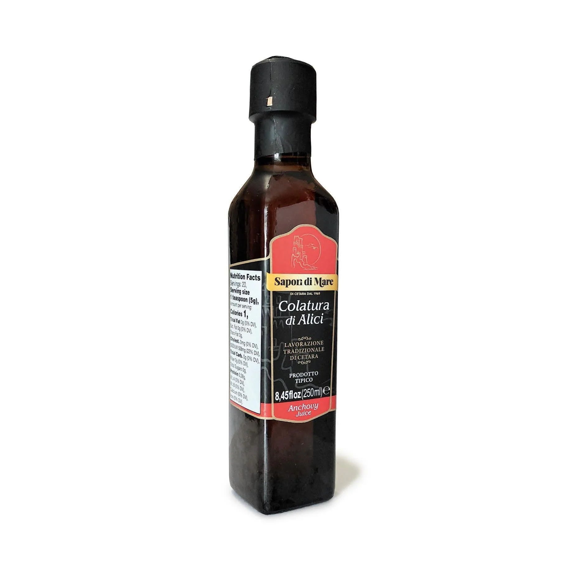 Sapori di Mare Colatura di Alici Boxed Anchovy Juice, 8.45 oz (250 ml)
