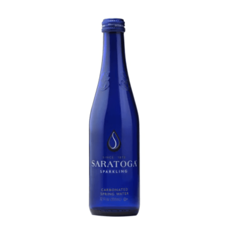 Saratoga Sparkling Water Glass Bottle, 12 oz