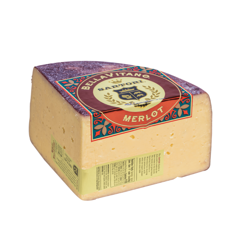 Sartori Merlot BellaVitano Cheese Quarters, 5 Lbs