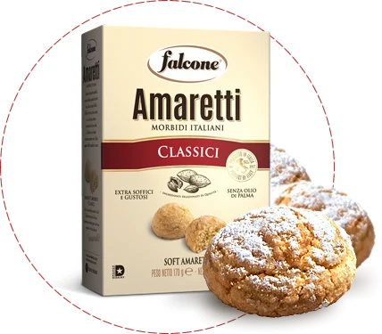 Falcone Classic Soft Amaretti With Almonds, 5.9 oz