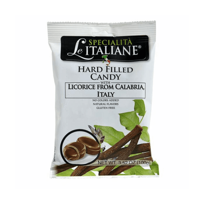 Serra Hard Filled Candy with Licorice from Calabria, 3.52 oz
