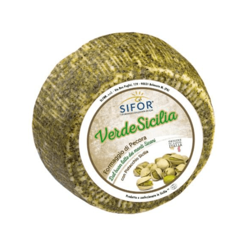 Sifor Mignon Verde Pecorino with Pistachio on Rind, 2 lb.